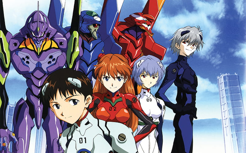 Evangelion, manga, Asuka Sohryu, Shinji Ikari, Kaworu Nagisa, Rei Ayanami, Neon Genesis Evangelion, HD wallpaper
