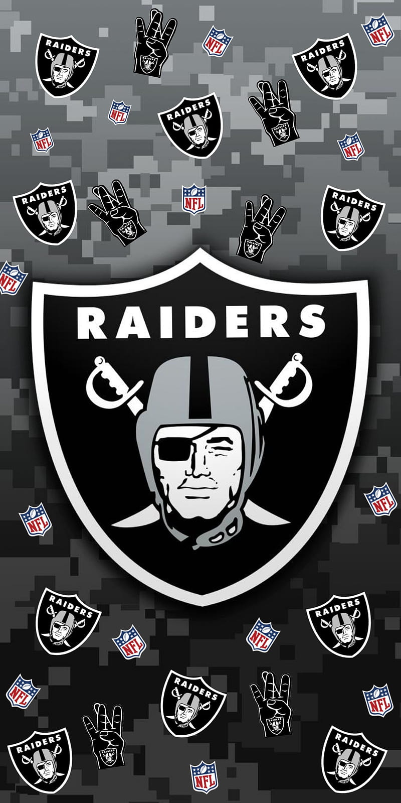 Oakland Raiders NFL Logo UHD 4K Wallpaper  Pixelz