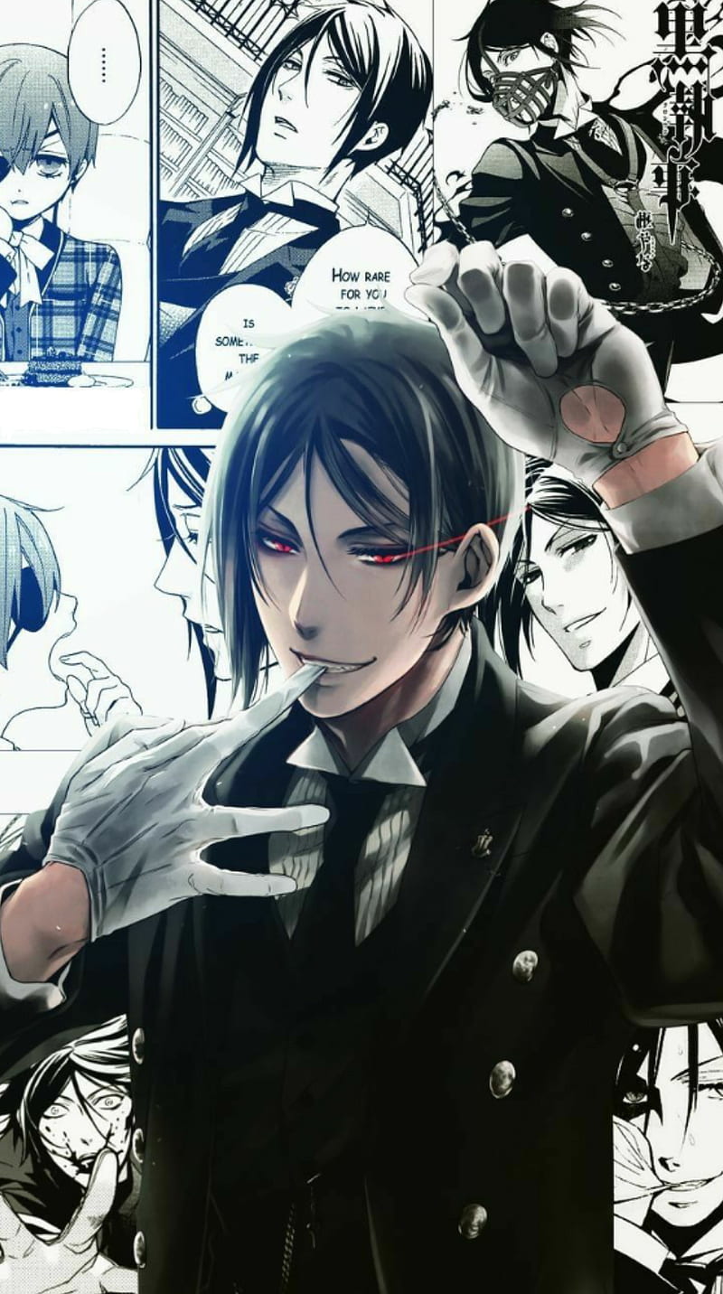 black butler, kuroshitsuji - Sebastian #anime  Black butler anime, Black  butler manga, Black butler wallpaper