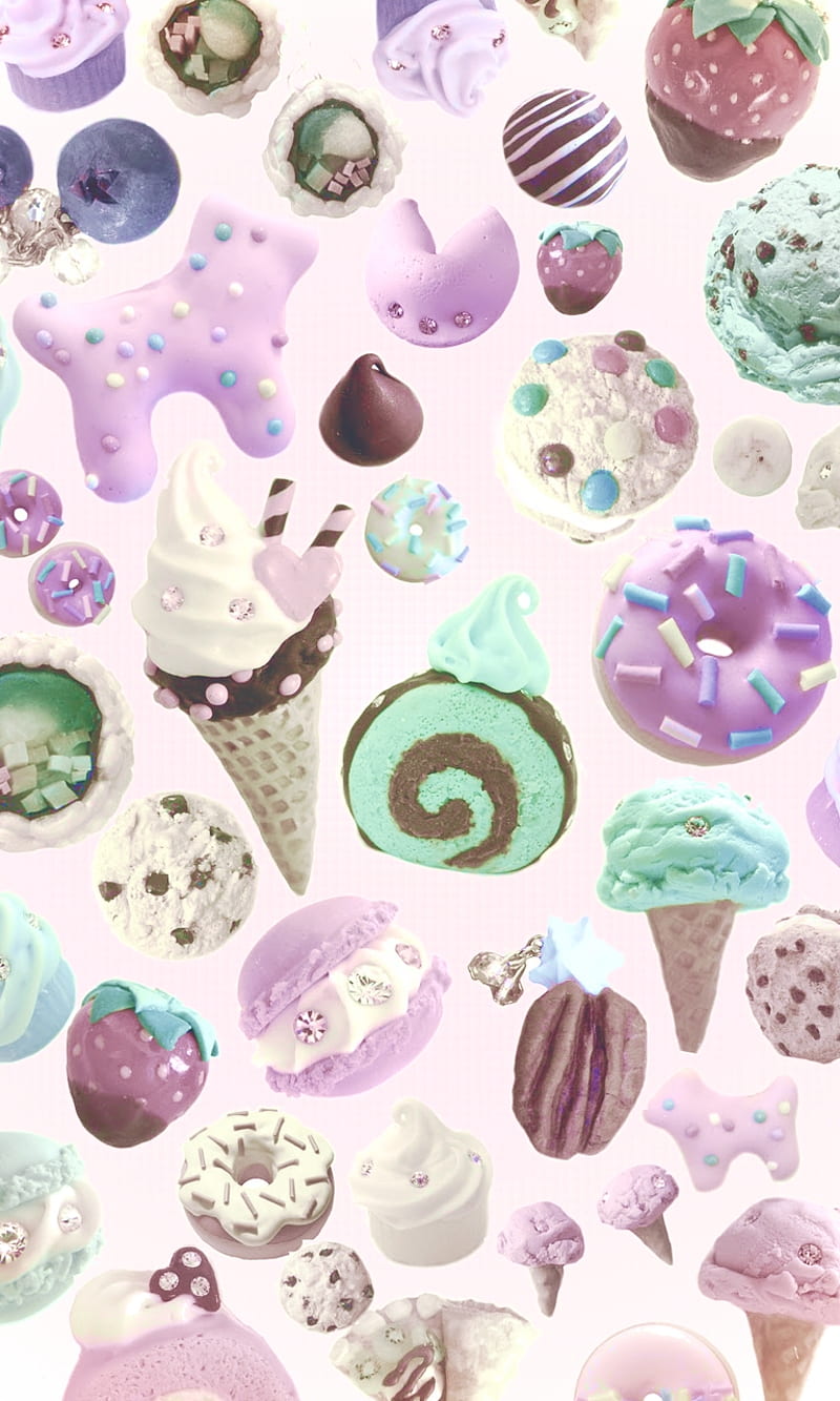 Kawaii Pastel, candy, kawaii, HD phone wallpaper