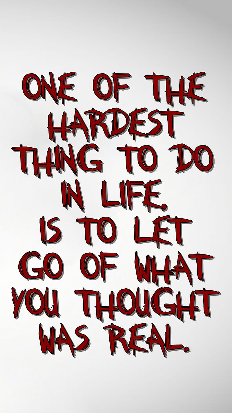 hardest thing, hard, life, live, love, new, quote, real, saying, sign, HD phone wallpaper