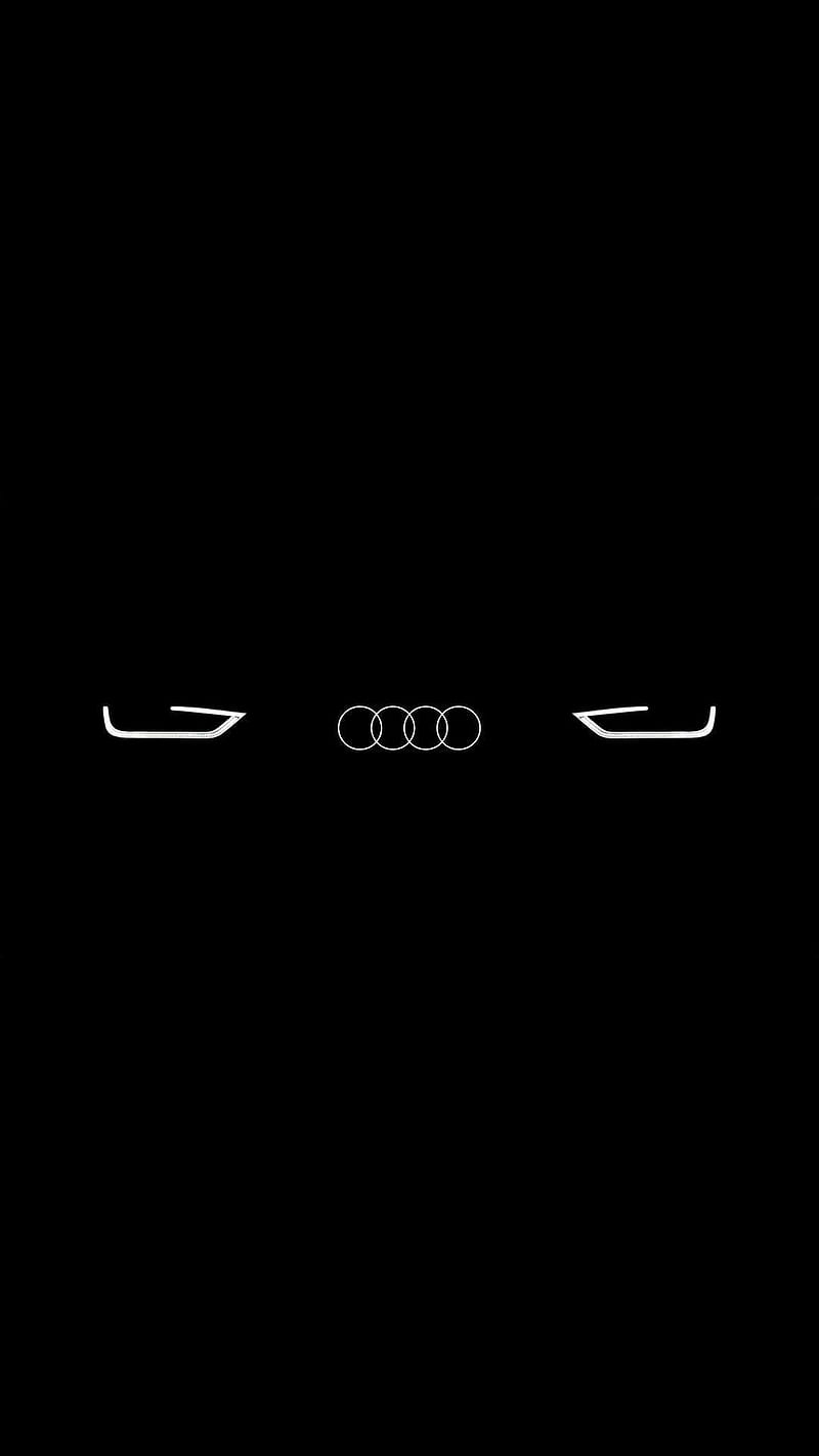 Audi Eyes , audi logo, car, HD phone wallpaper
