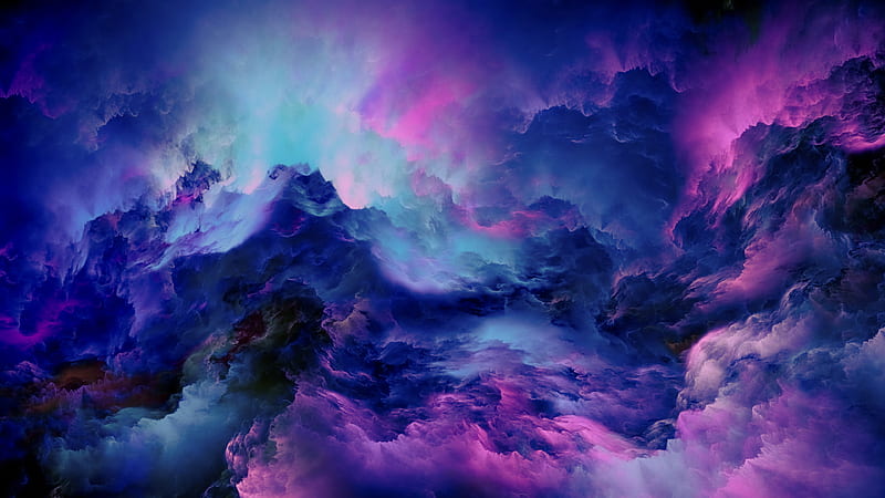 Colorful Clouds Abstract, HD wallpaper