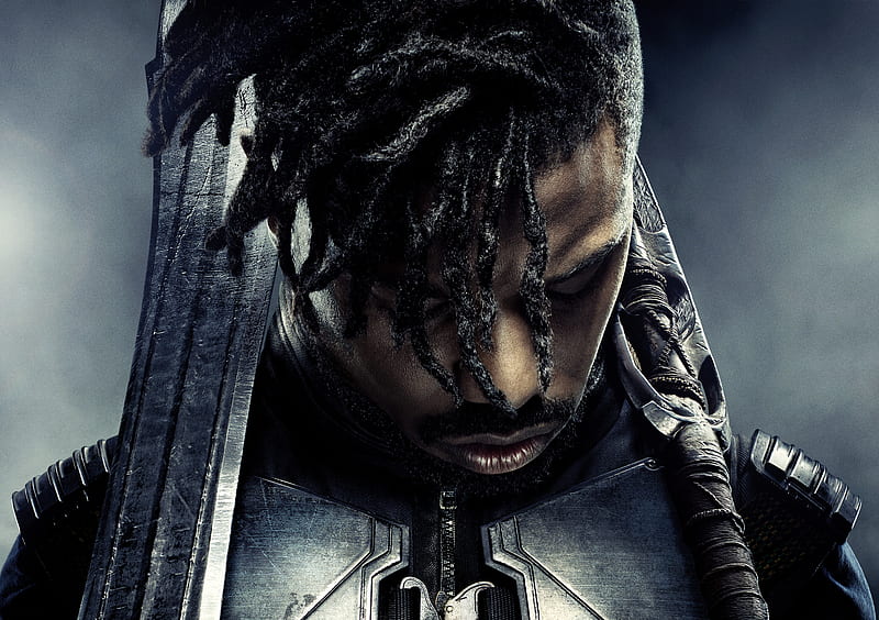 Michael B Jordan Black Panther Poster , black-panther, 2018-movies, michael-b-jordan, HD wallpaper