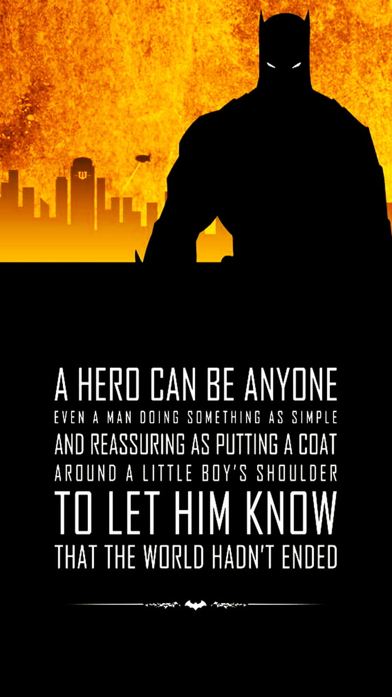 Hero, anyone, batman, HD phone wallpaper