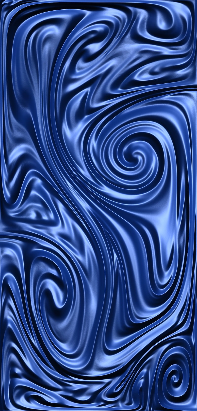 Trippy Blue Swirls, abstract, circles, color, flow, mix, HD phone wallpaper
