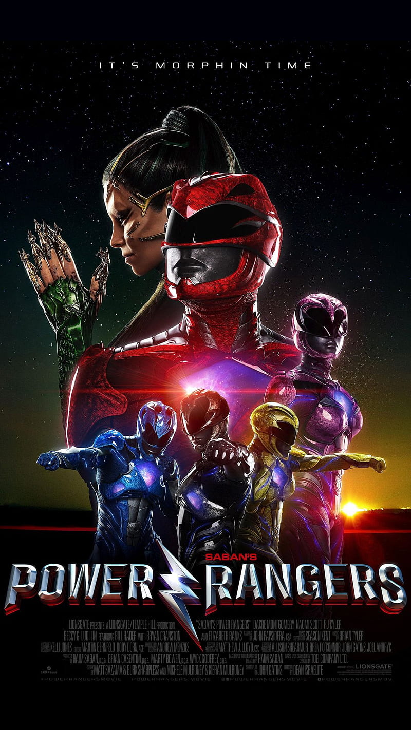 Power Rangers 2017, 2017, movie poster, power rangers, HD phone wallpaper