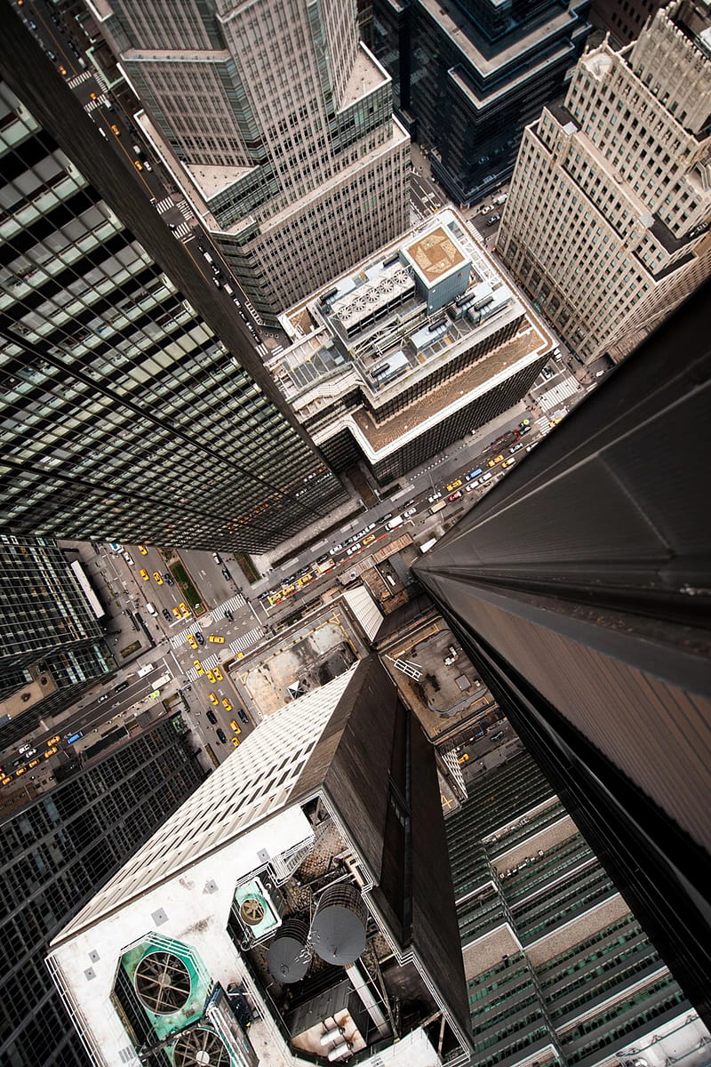 Buildings, city, london, new york, tokyo, top view, HD phone wallpaper