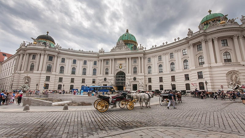 Hofburg Palace, Vienna, Hofburg, Austria, Palace, Vienna, Building, HD wallpaper