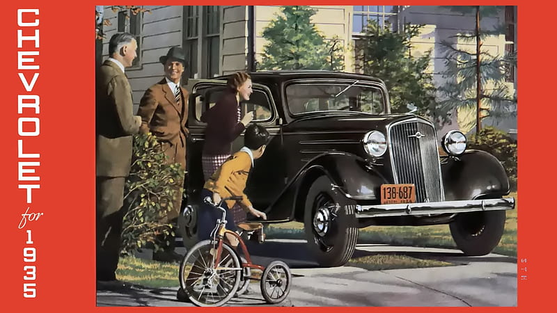 1935 Chevrolet Brochure-1, 1935 Chevrolet Cars, 1935 Chevrolet Background, 1935 Chevrolet, 1935 Antique Chevrolet Cars, 1935 Chevrolet, HD wallpaper