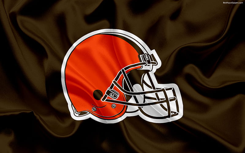 Cleveland Browns Black Background Flag