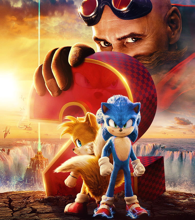 Sonic 2 Movie Art 4K Wallpaper iPhone HD Phone #3481g