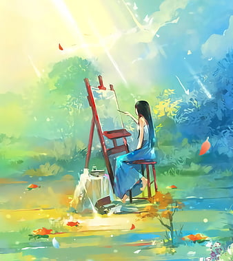 Anime Painting on canvas - Other Hobbies - 1763342544