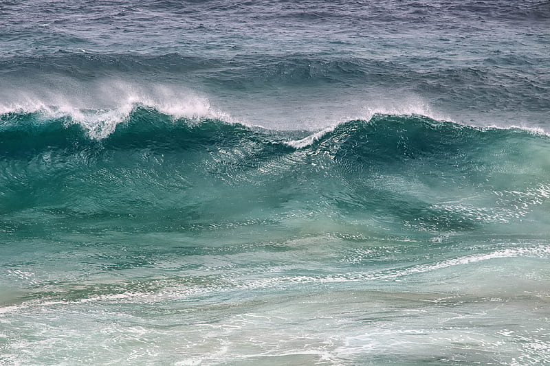 waves, spray, water, sea, storm, HD wallpaper
