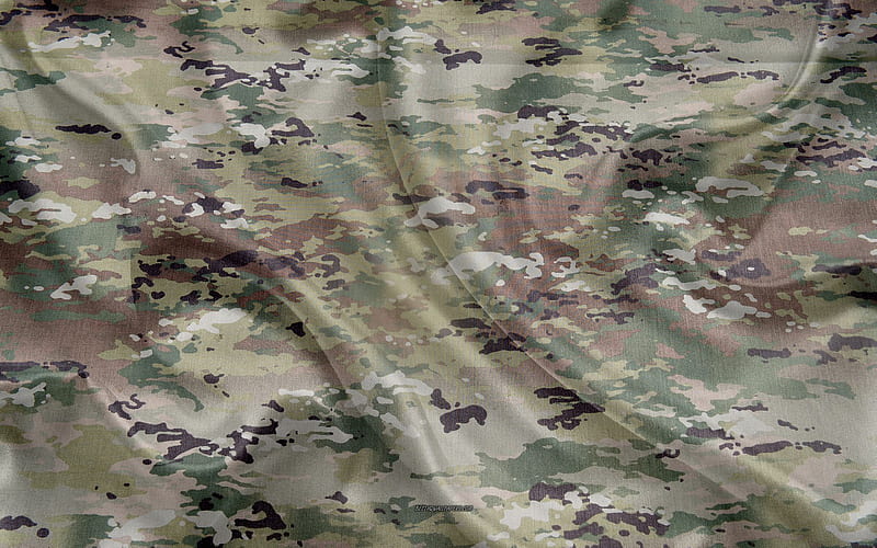 American camouflage, silk texture, fabric, green camouflage, USA, US ...
