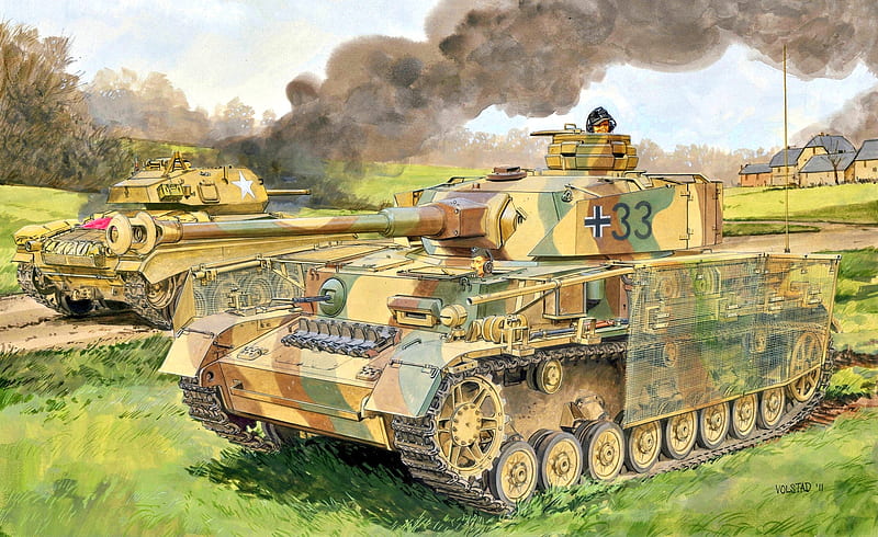 Tanks, Panzer IV, Artistic, Tank, HD wallpaper