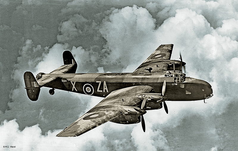 Handley-Page Halifax, RAF, Handley Page Halifax, Royal Air Force, British Bombers, World War Two, HD wallpaper