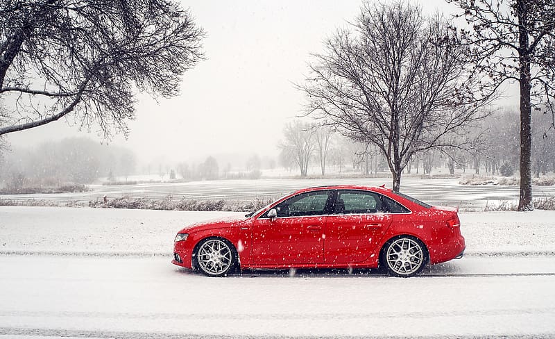 Winter, Audi, Snow, Car, Snowfall, Vehicles, Audi S4, HD wallpaper