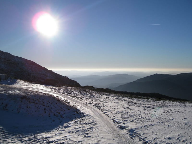 Mt Buller Summit, summit, mount buller, snow, australia, sunshine, winter, HD wallpaper
