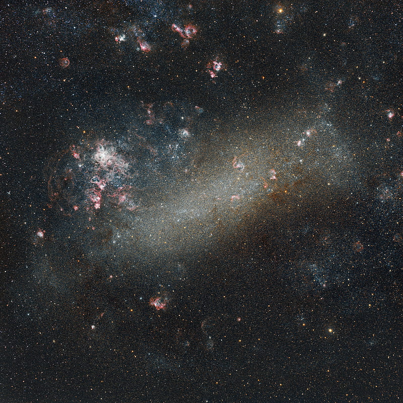 large magellanic cloud, nebula, stars, space, HD phone wallpaper