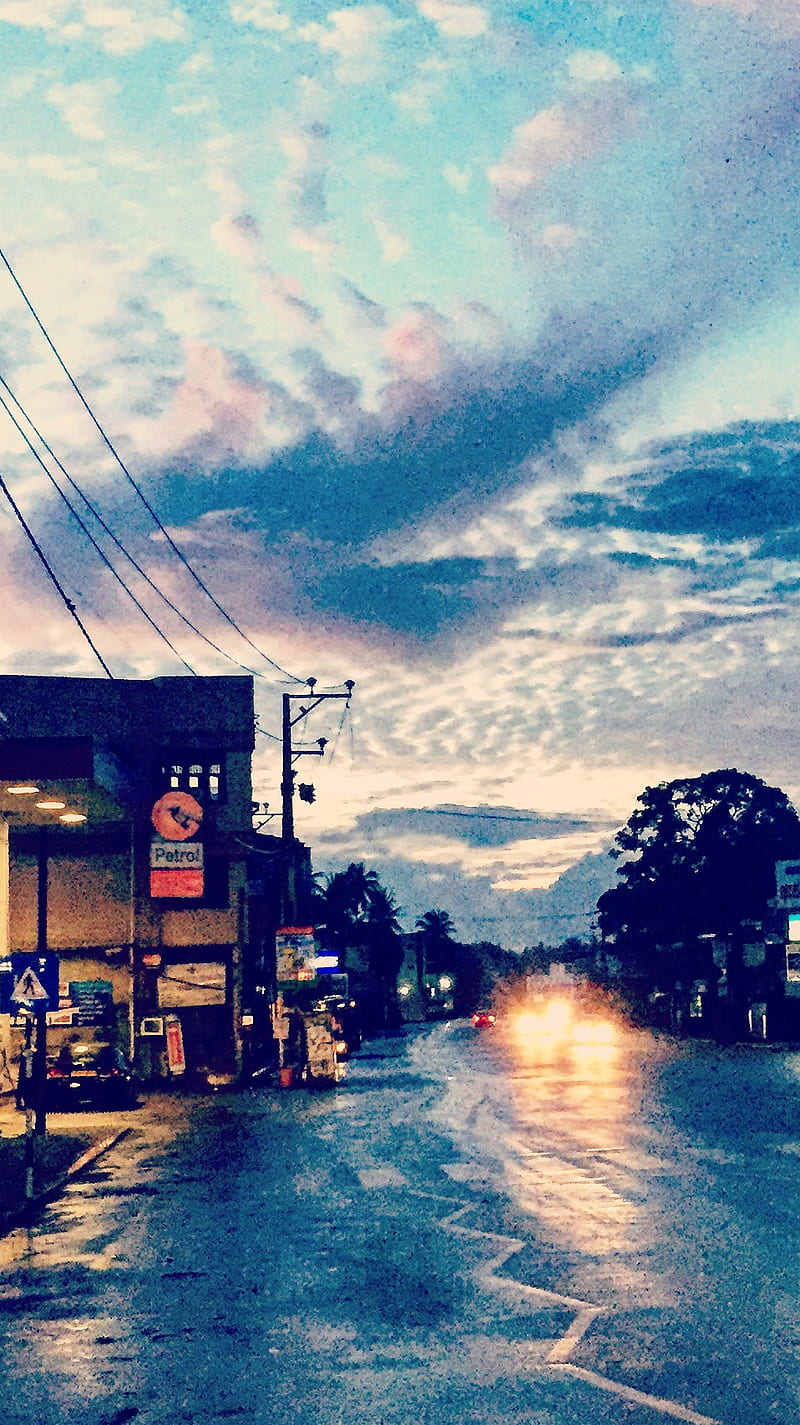 Kottawa SL, beauty, junction, road, sky, sri lanka, HD phone wallpaper