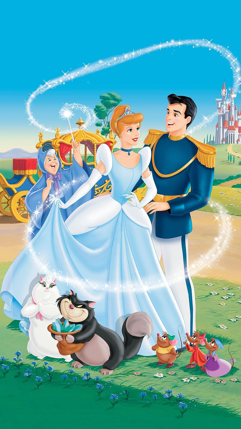 Cartoon Couple, Cinderalla And Prince Charming, HD phone wallpaper