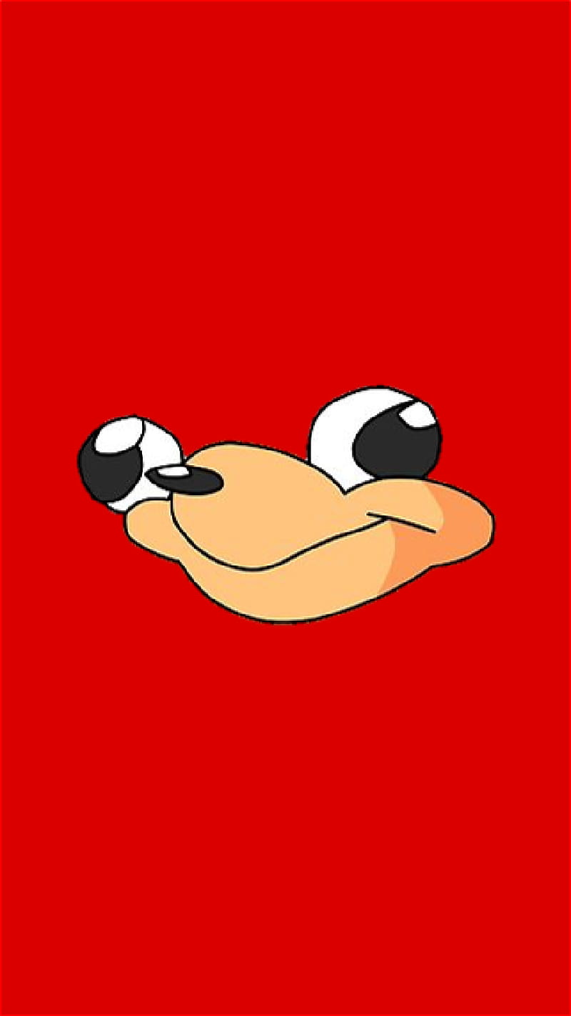 UgandanKnucklesFace, face, knuckles, meme, memes, red, ugandan, HD phone wallpaper