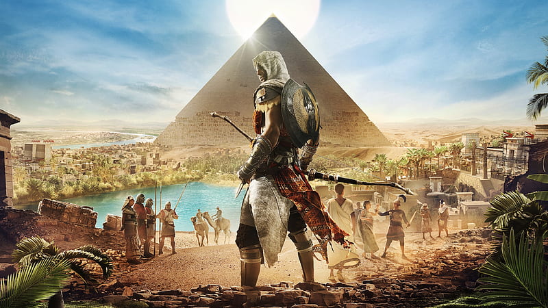 Assassin's creed: origins, egypt, pyramids, video game, u, 16:9, ,  background, HD wallpaper | Peakpx