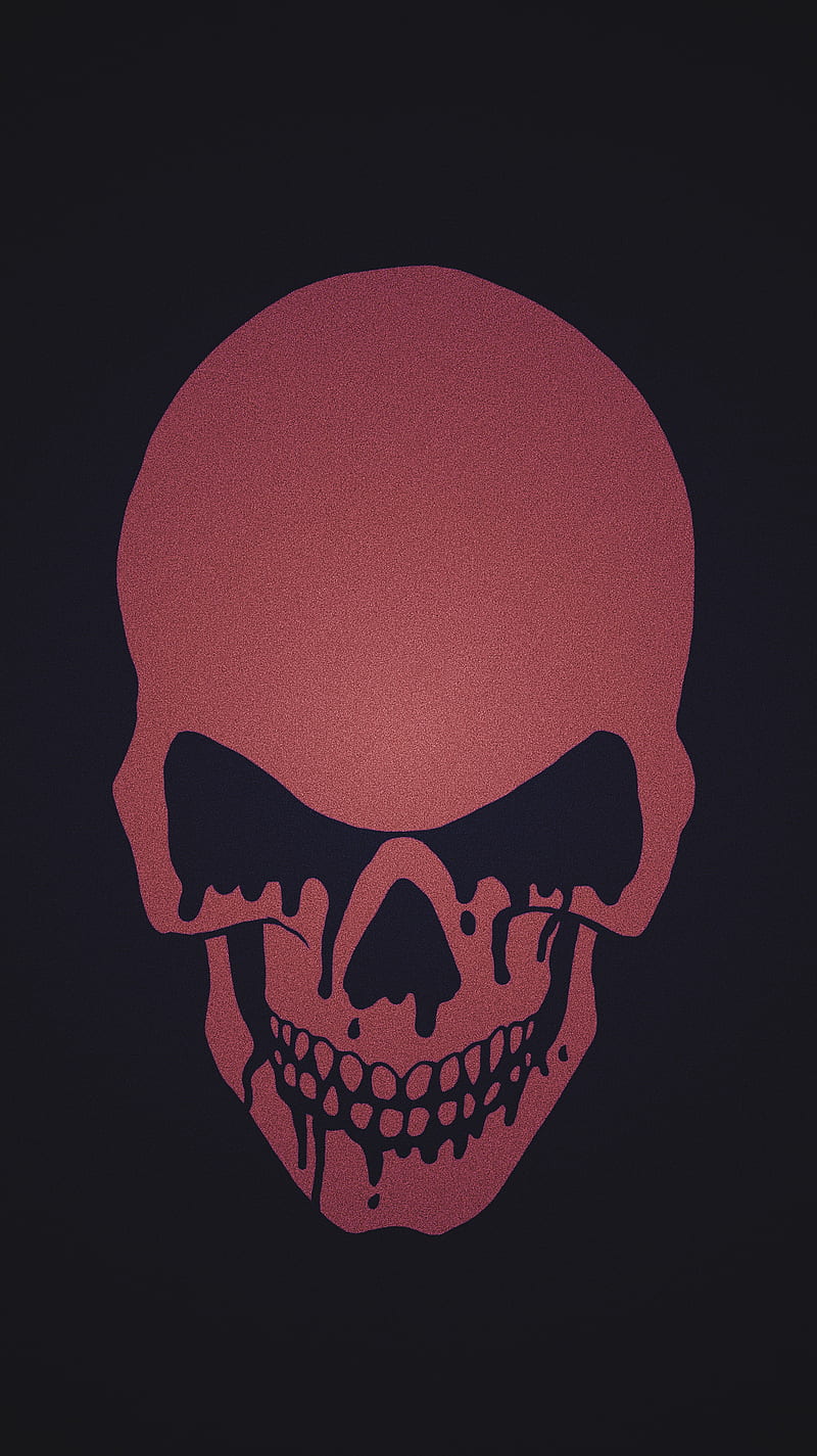 Bad Blood Skull IV, badass, bones, creepy, dead, halloween, mean, red, scary, HD phone wallpaper