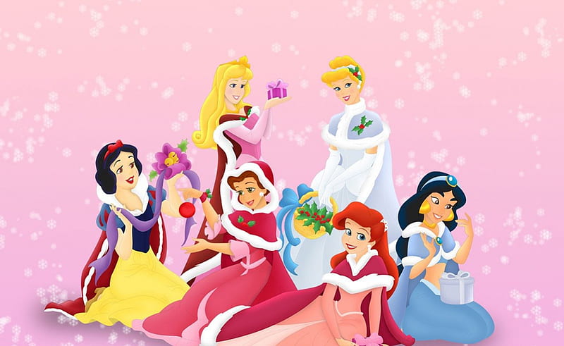 Pink, Disney, Princess, Christmas, christmas, princess, pink, disney ...