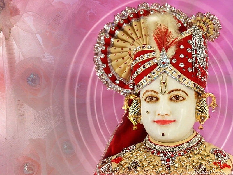 Lord Swaminarayan Play Holi With Village People Background, HD wallpaper