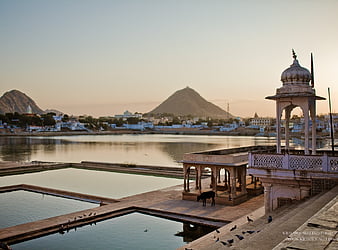 Panoramic View Of The Holy Lake In Pushkar India Pushkar Is A Town In The  Ajmer District In The State Of Rajasthan Stock Photo Picture And Royalty  Free Image Image 141376795