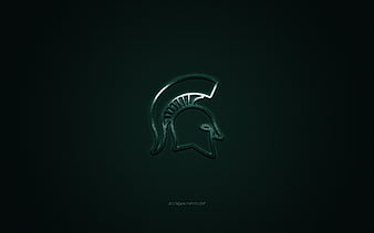 UAB Blazers logo, American football club, NCAA, green logo, green carbon  fiber background, HD wallpaper