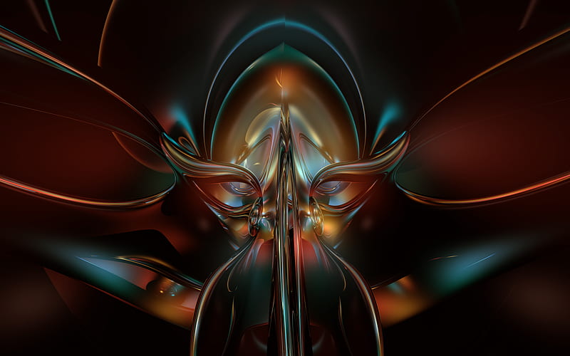 Masque, colors, forma, mindteaser, abstract, HD wallpaper