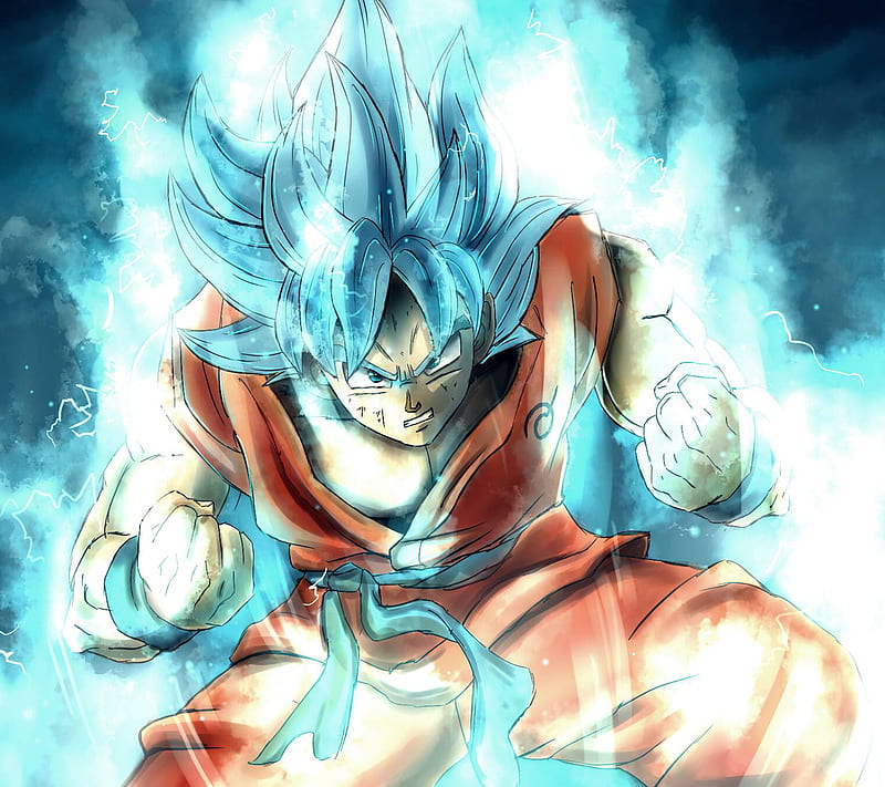 Blue Son Goku, ball, dragon, god, saiyan, super, HD wallpaper