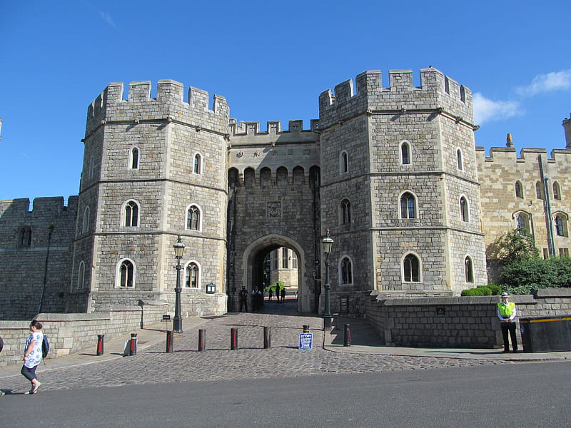 Castle Gateway, Windsor, Berkshire, Castles, Architecture, UK, HD wallpaper