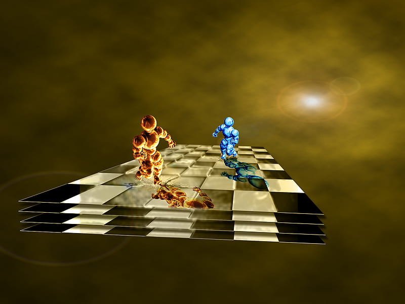 fantasy 3d art,  3d art screensaver. 3d fantasy arts, graphic art  pictures 3d Chess