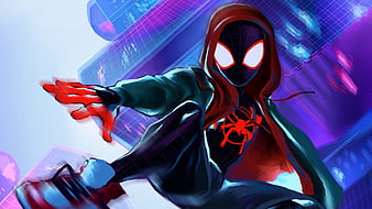 Spiderman Miles Lost In Space, spiderman-into-the-spider-verse ...