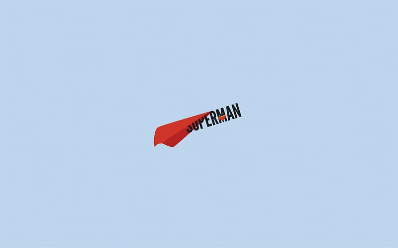 Superman Minimal Plane , superman, superheroes, minimalism, minimalist, artist, artwork, digital-art, HD wallpaper