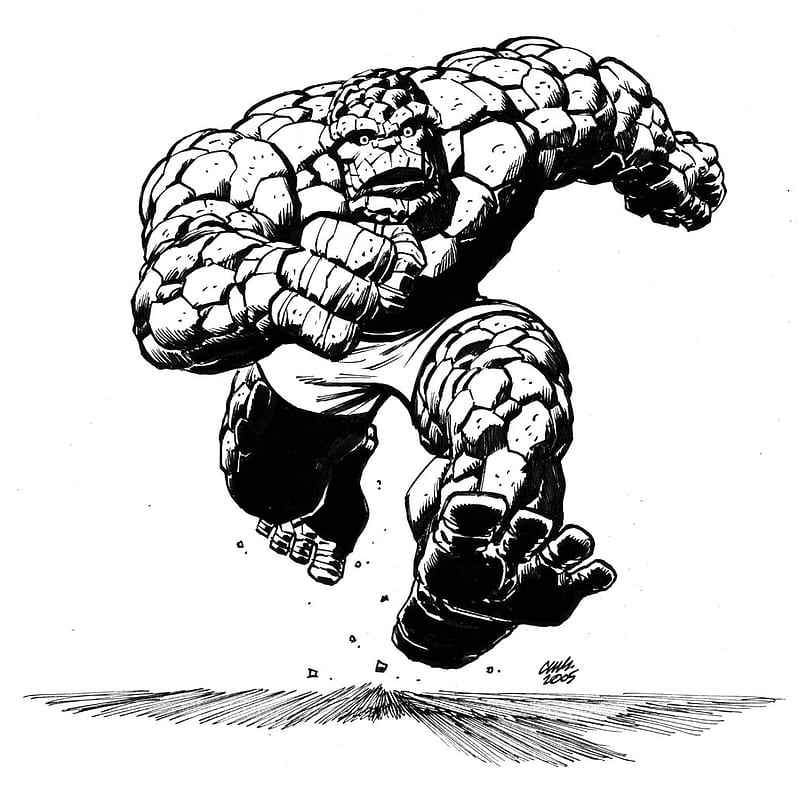 The Thing, ben grimm, commic-books, fantastic 4, HD wallpaper