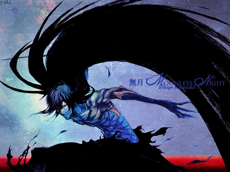 Moonless Night - Kurosaki Ichigo, bleach, mugetsu, anime, ichigo, moonless night, HD wallpaper