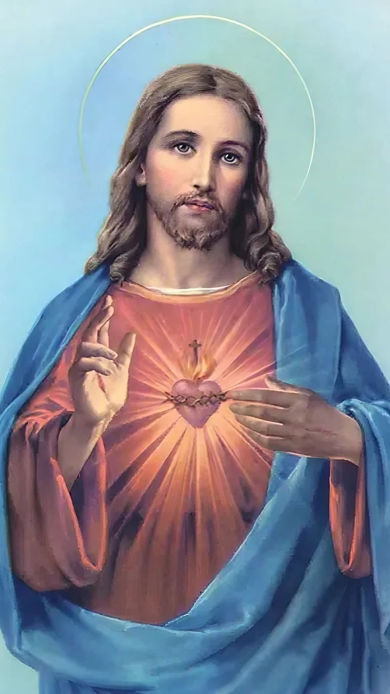 Jesus Christ, Sacred Heart, lord, god, HD phone wallpaper | Peakpx