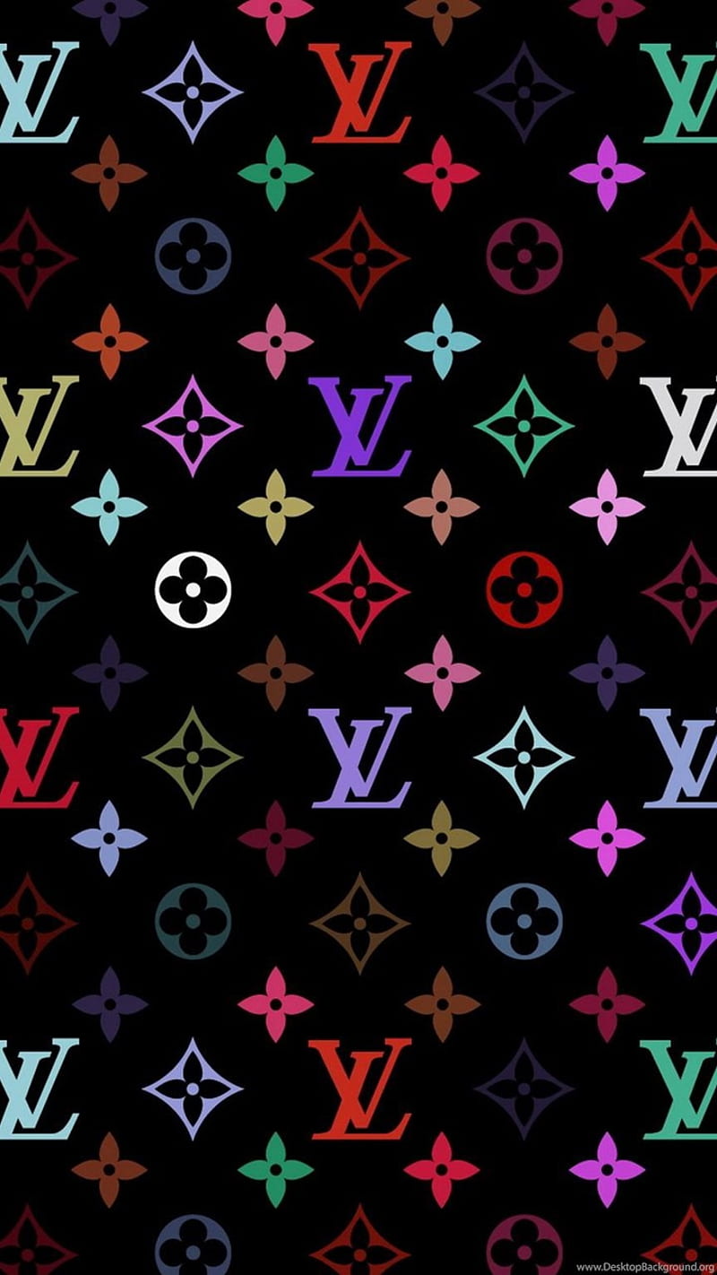 Louis Vuitton purple logo purple brickwall, Louis Vuitton logo, brands, Louis  Vuitton neon logo, HD wallpaper