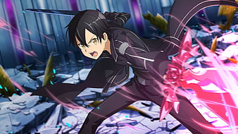 Download Eugeo from Sword Art Online anime series wielding his Blue Rose  Sword Wallpaper