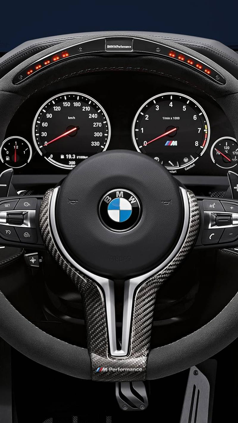 BMW Interior, clock, logo, mustang, power, shock, steering, turkish, watch, wheel, HD phone wallpaper