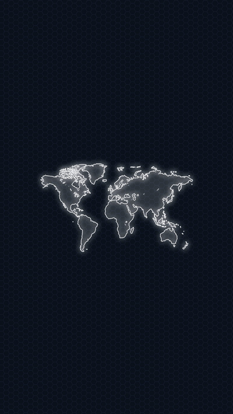 Blue World Map Wallpaper for Walls  MyCuteStickons