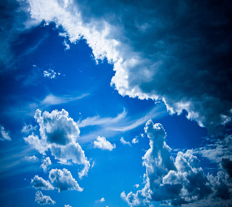 2K free download | Sky Blue, clouds, nature, HD wallpaper | Peakpx