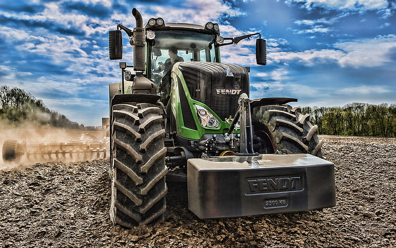 Fendt 927 Vario R, 2019 tractors, plowing field, agricultural machinery, tractor in the field, agriculture, Fendt, HD wallpaper