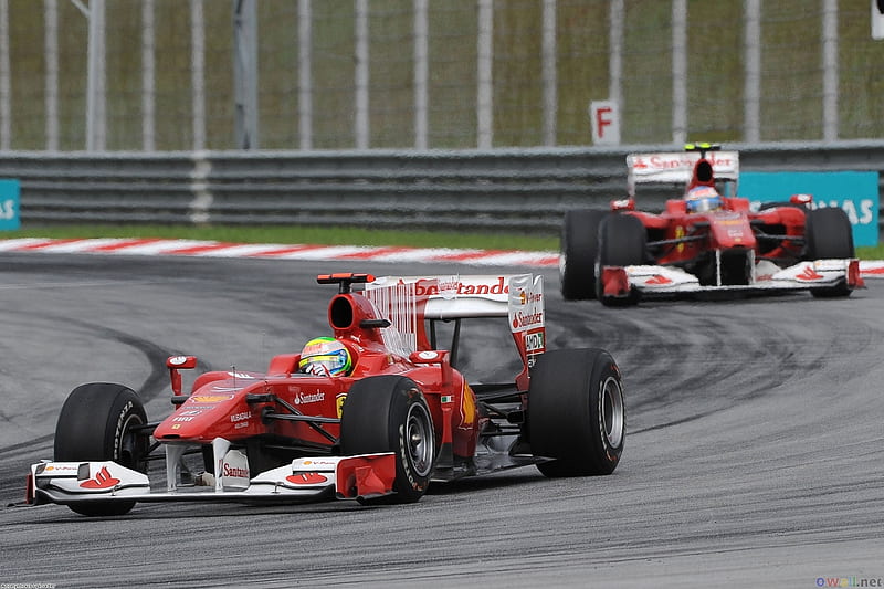Massa & Fernando, f1, ferrari, massa, formula 1, alonso, HD wallpaper