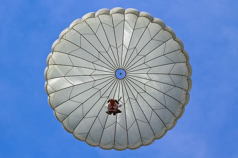 Parachute, Military, Parachuting, Army, Paratrooper, HD wallpaper